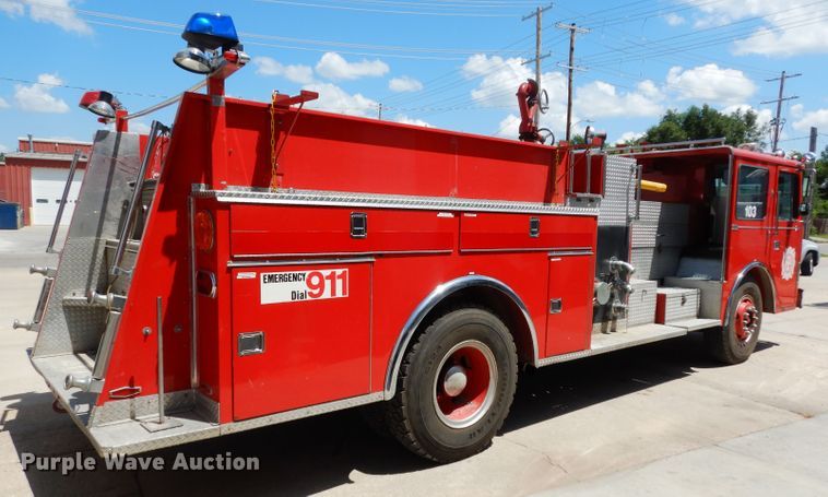image for item DF4236 1981 Oshkosh Pierce Arrow E1055  pumper fire truck
