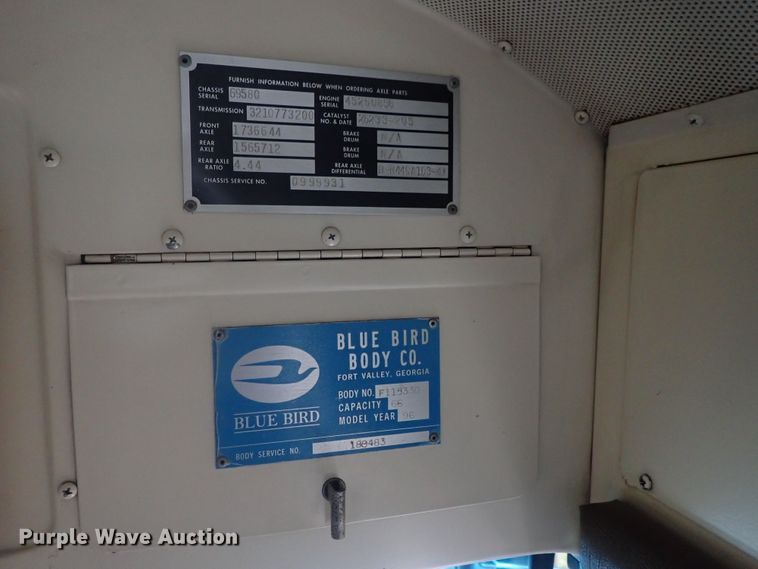 image for item DG2306 1996 Blue Bird TC2000  school bus