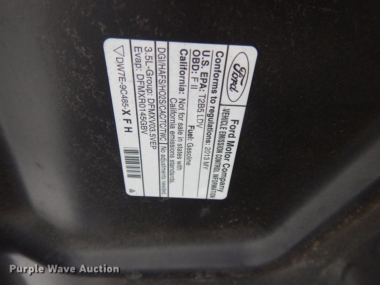 image for item DG7916 2013 Ford Taurus Police Interceptor