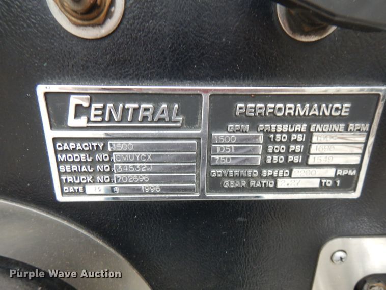 image for item DG7918 1995 Spartan 5188 280  pumper ladder fire truck