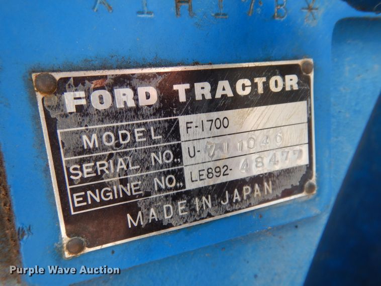 image for item DI5258 Ford F1700  tractor