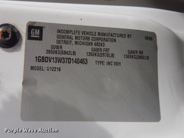 image for item GD9176 2007 Chevrolet Uplander handicap accessible van