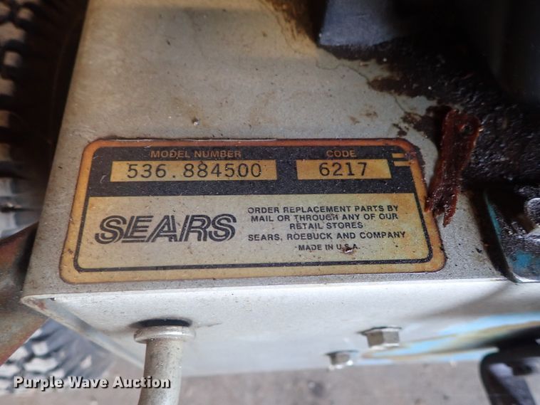 image for item GS9280 Sears 5/22 snow blower