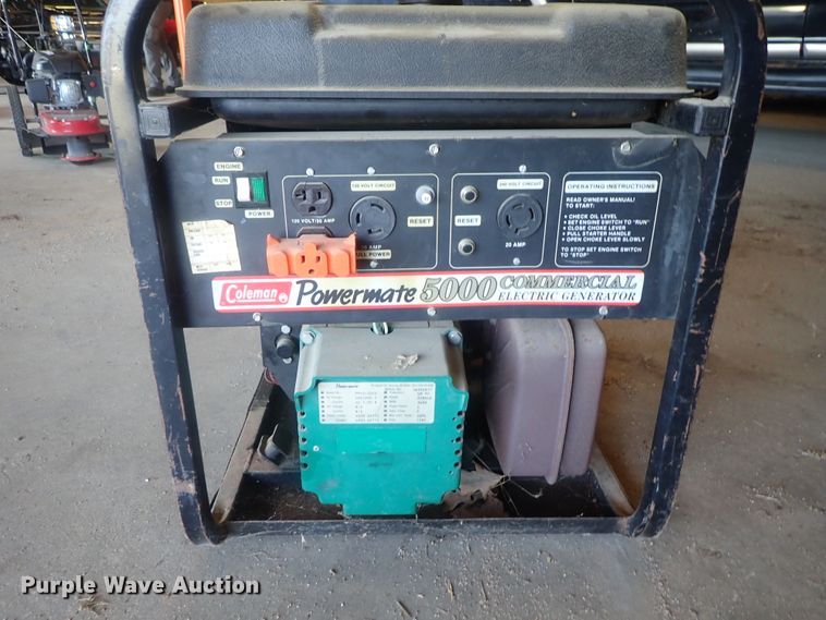 image for item GS9283 Coleman Powermate 5000 generator