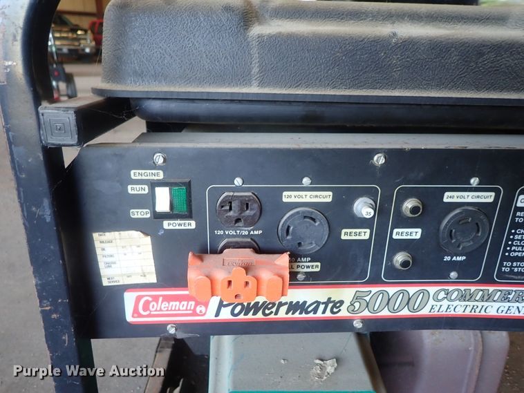 image for item GS9283 Coleman Powermate 5000 generator
