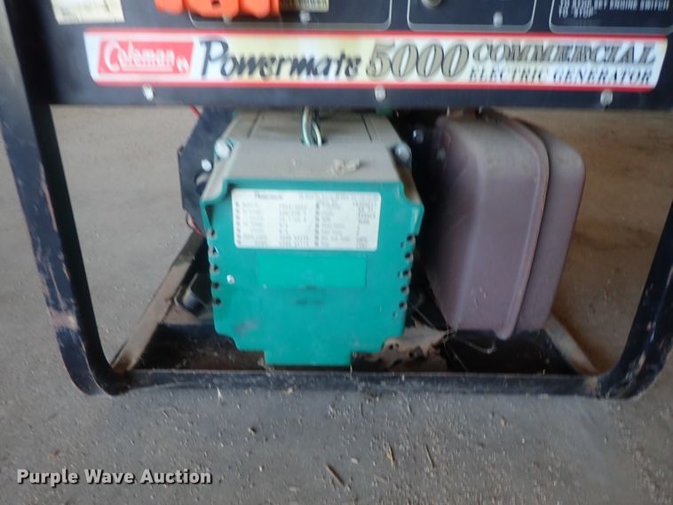 image for item GS9283 Coleman Powermate 5000 generator
