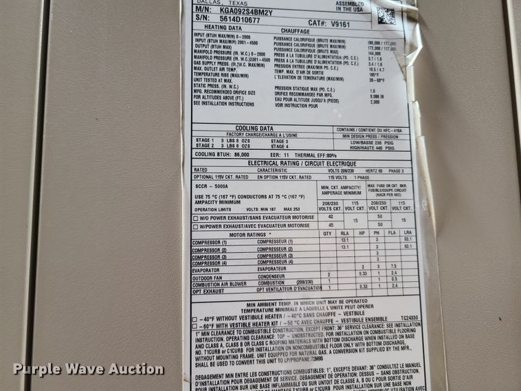 image for item GT9155 (2) Lennox AC units