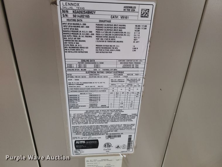 image for item GT9155 (2) Lennox AC units