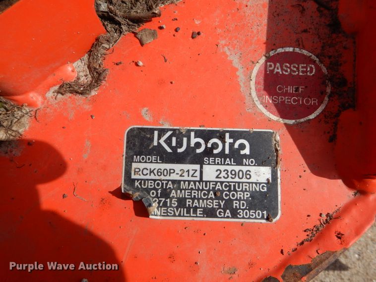 image for item GV9087 Kubota ZD21 ZTR lawm mower