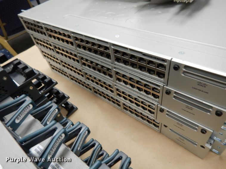 image for item HV9347 (12) Cisco Catalyst 3850 48PoE+ network switches