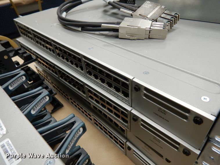 image for item HV9348 (12) Cisco Catalyst 3850 48P0E+ network switches