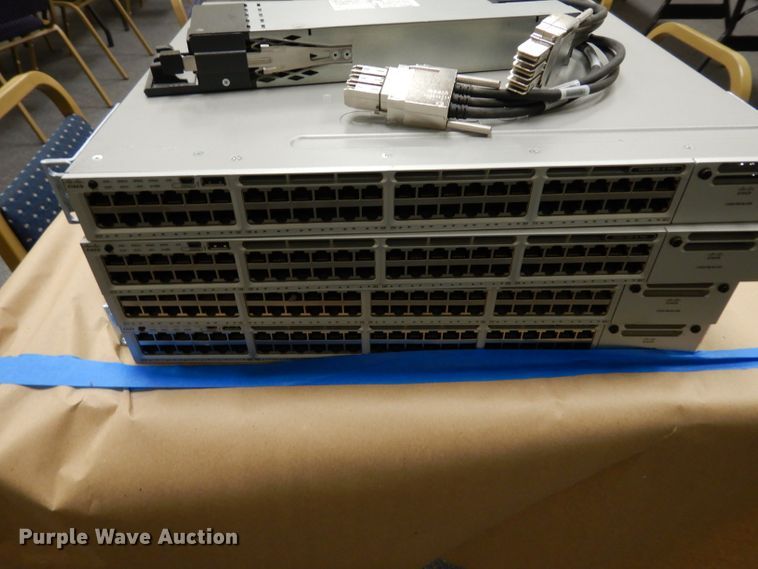 image for item HV9348 (12) Cisco Catalyst 3850 48P0E+ network switches