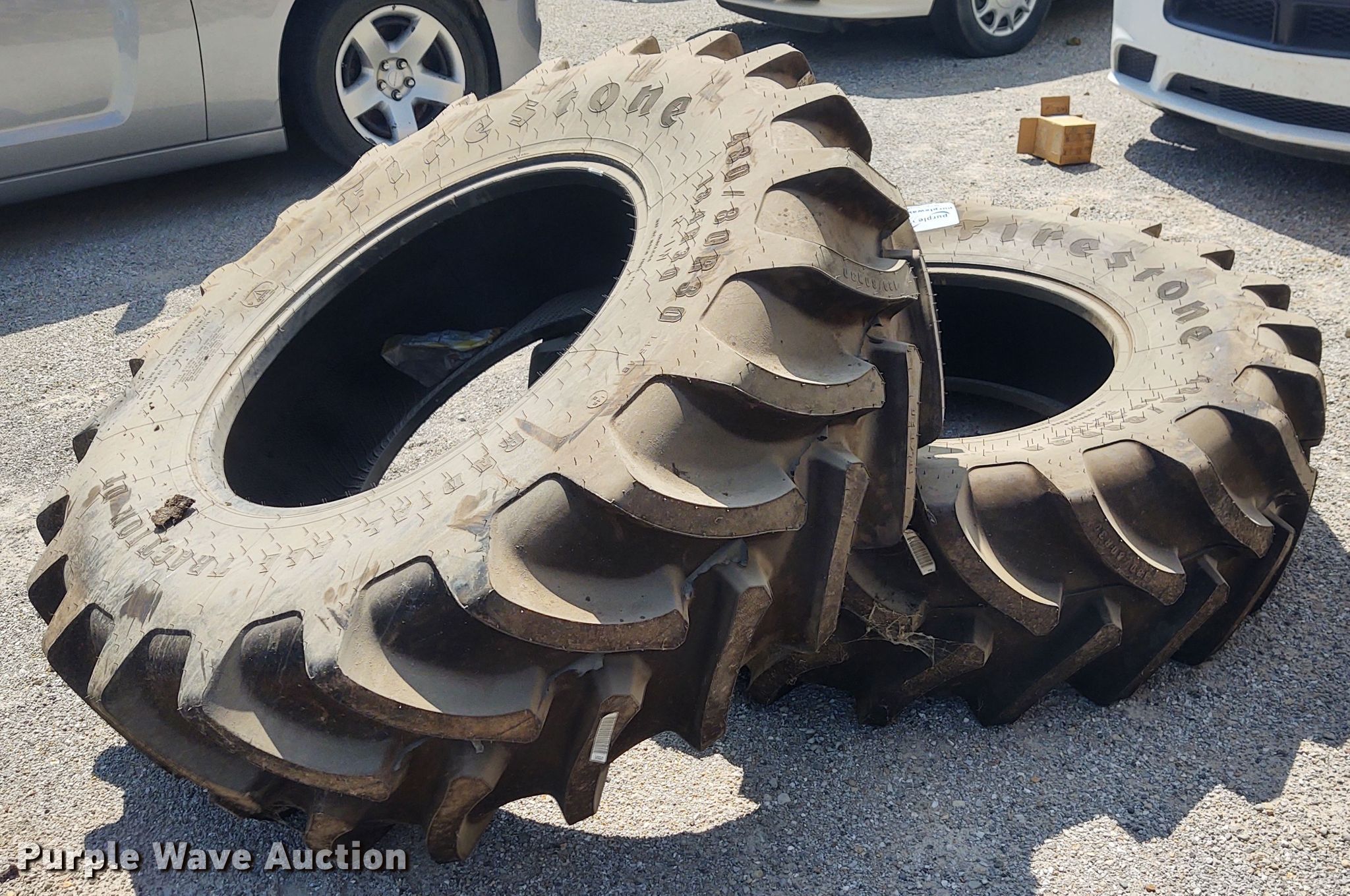 (2) Firestone 18.4R30 Radial tires in El Dorado, KS Item DE6935 sold