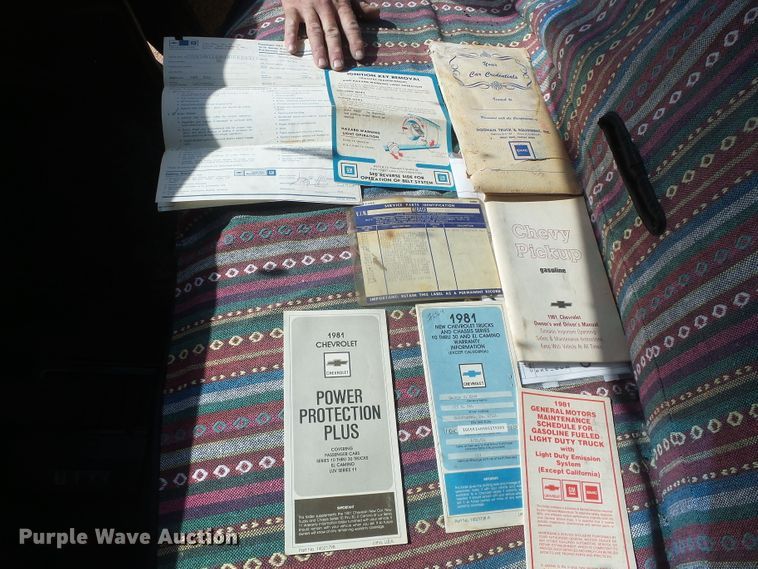 image for item DD0428 1981 Chevrolet K10  pickup truck