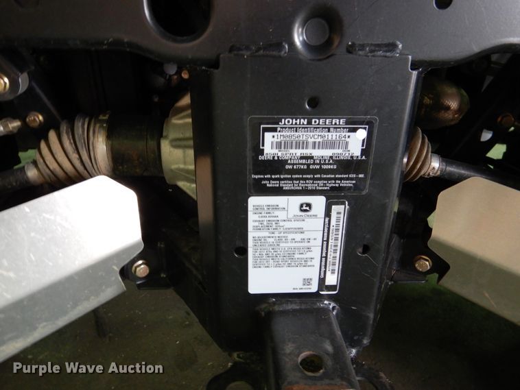 image for item DD2521 2012 John Deere Gator RSX 850i  utility vehicle