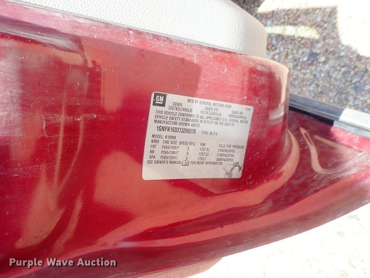 image for item DG2309 2007 Chevrolet Suburban 1500 LT  SUV