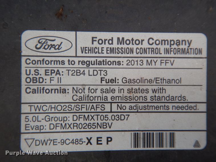 image for item DG6852 2013 Ford F150  SuperCrew pickup truck