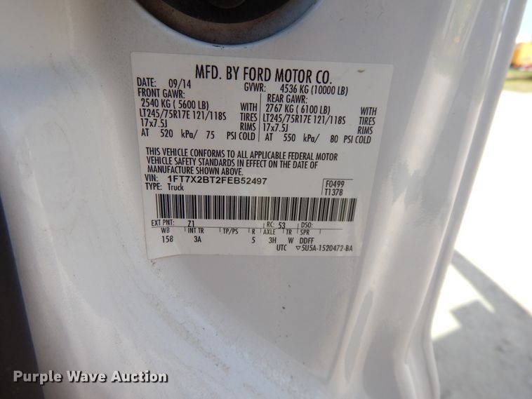 image for item DG7965 2015 Ford F250 Super Duty  SuperCab pickup truck