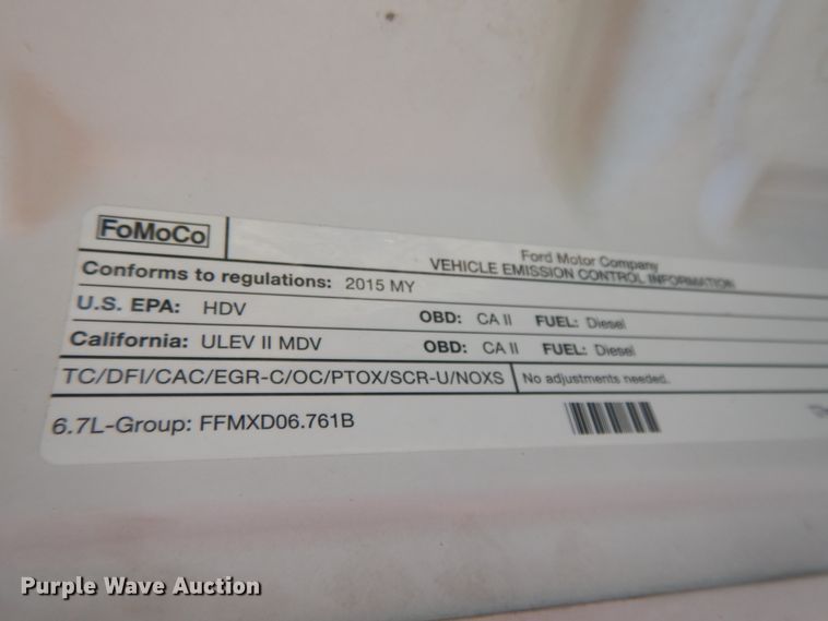 image for item DG7966 2015 Ford F250 Super Duty Lariat  Crew Cab pickup truck