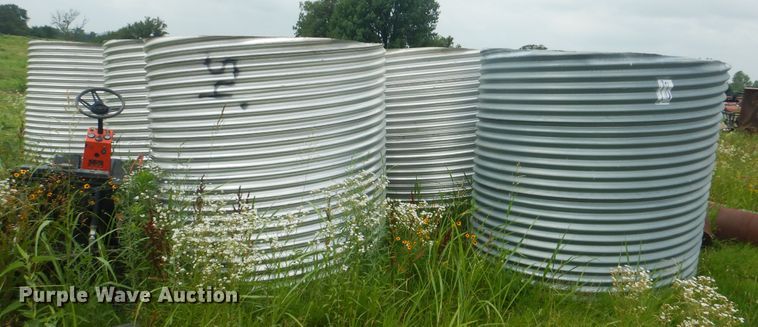 image for item DG8700 (6) corrugated tin horn culvert pipes