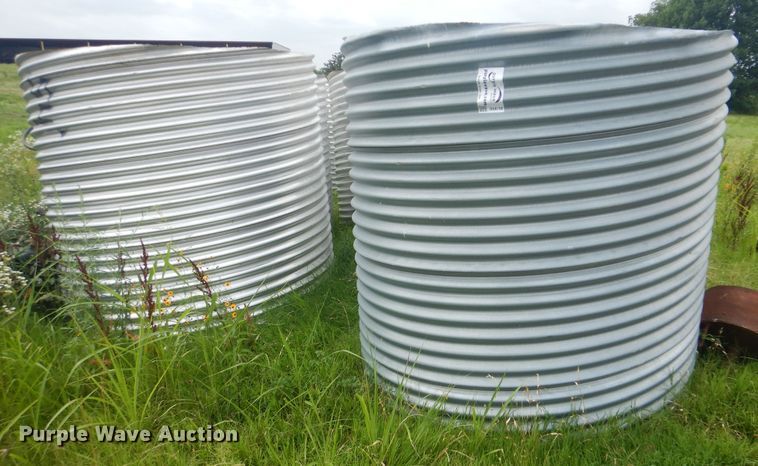 image for item DG8700 (6) corrugated tin horn culvert pipes