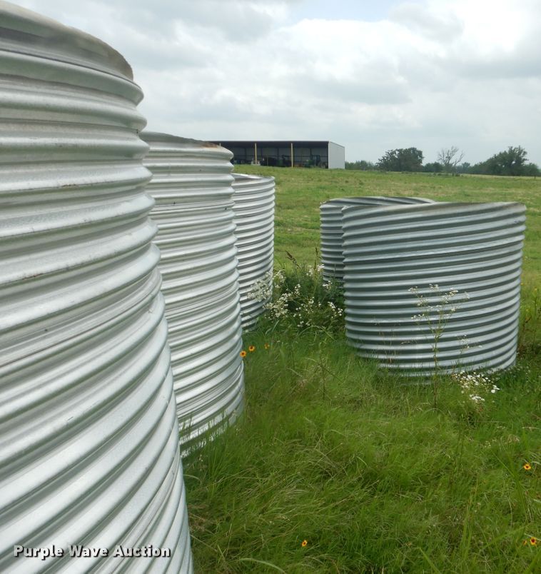 (6) corrugated tin horn culvert pipes in Arkoma, OK Item DG8700 sold Purple Wave