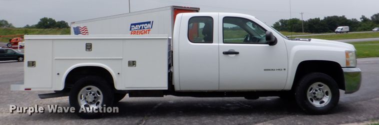 image for item DH1056 2008 Chevrolet Silverado 2500  Ext. Cab utility bed pickup truck