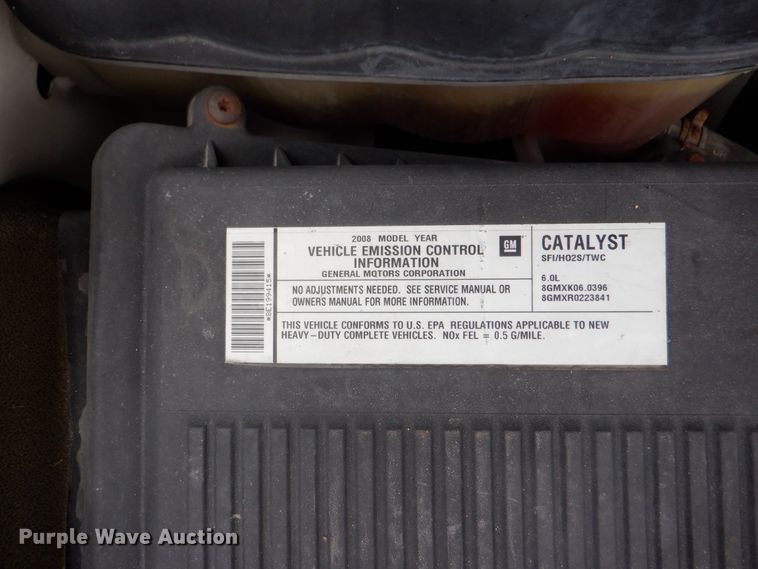 image for item DH1056 2008 Chevrolet Silverado 2500  Ext. Cab utility bed pickup truck