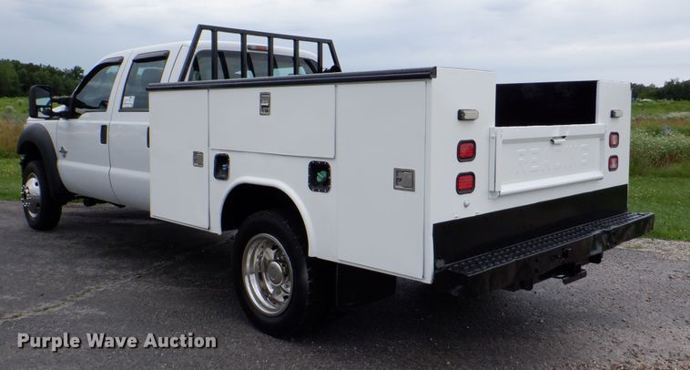 image for item DH1061 2011 Ford F450 Super Duty XL  Crew Cab utility bed truck