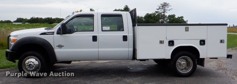 image for item DH1061 2011 Ford F450 Super Duty XL  Crew Cab utility bed truck