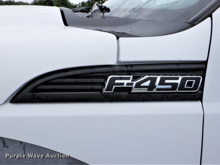 image for item DH1061 2011 Ford F450 Super Duty XL  Crew Cab utility bed truck