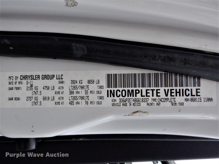 image for item DH1068 2011 Dodge Ram 2500HD  utility bed pickup truck