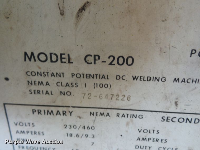 image for item DH3812 Miller CP300 welder