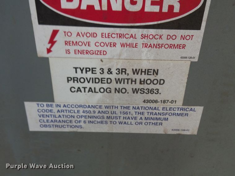 image for item DH3813 Square D 25S3H transformer