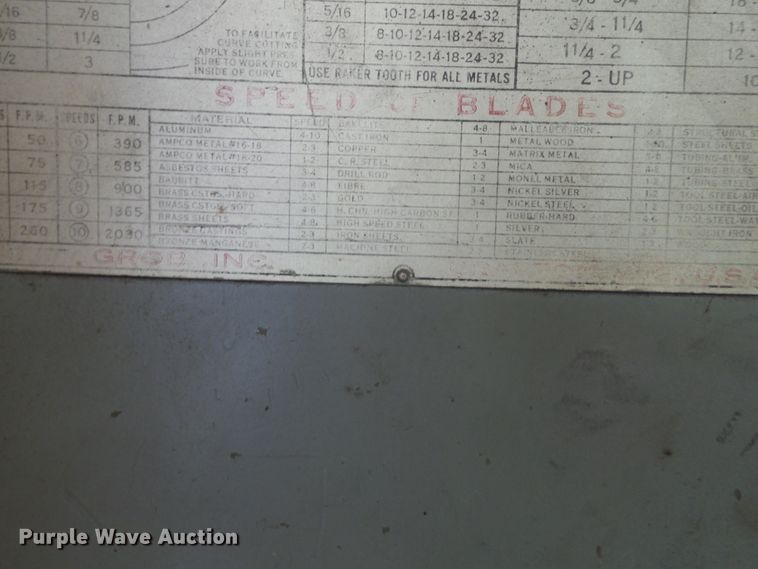 image for item DH3814 Grob band saw