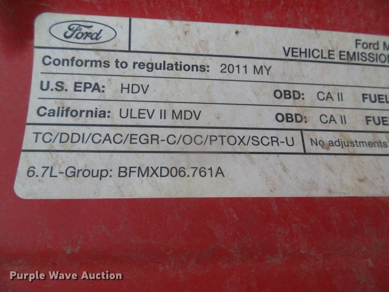 image for item DH4921 2011 Ford F250 Super Duty Lariat  Crew Cab pickup truck