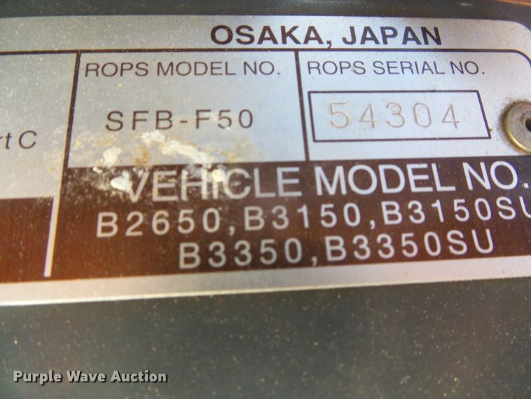 image for item EL9182 Kubota B2650  MFWD tractor