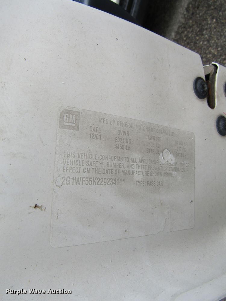 image for item FD9465 2002 Chevrolet Impala