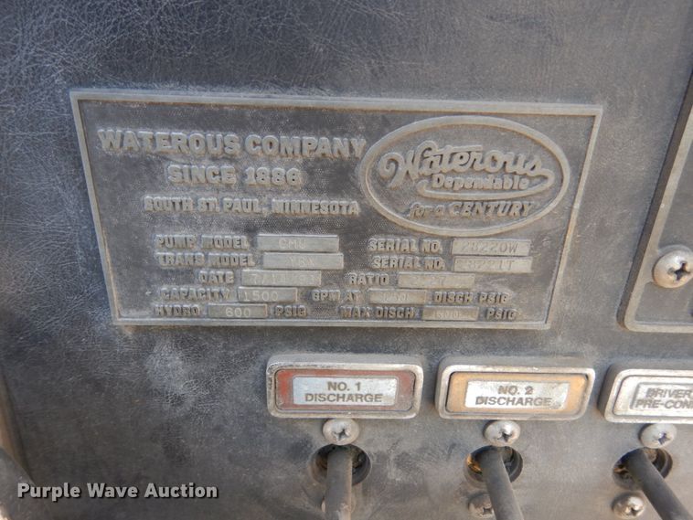 image for item GA9098 1993 Pierce  pumper fire truck