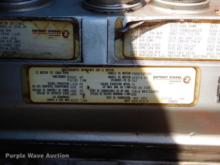 image for item GA9098 1993 Pierce  pumper fire truck