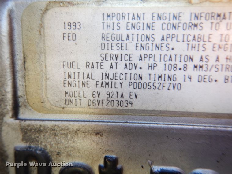 image for item GA9098 1993 Pierce  pumper fire truck