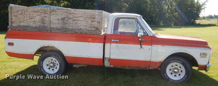 image for item GA9114 1972 Chevrolet C20  dump bed pickup truck