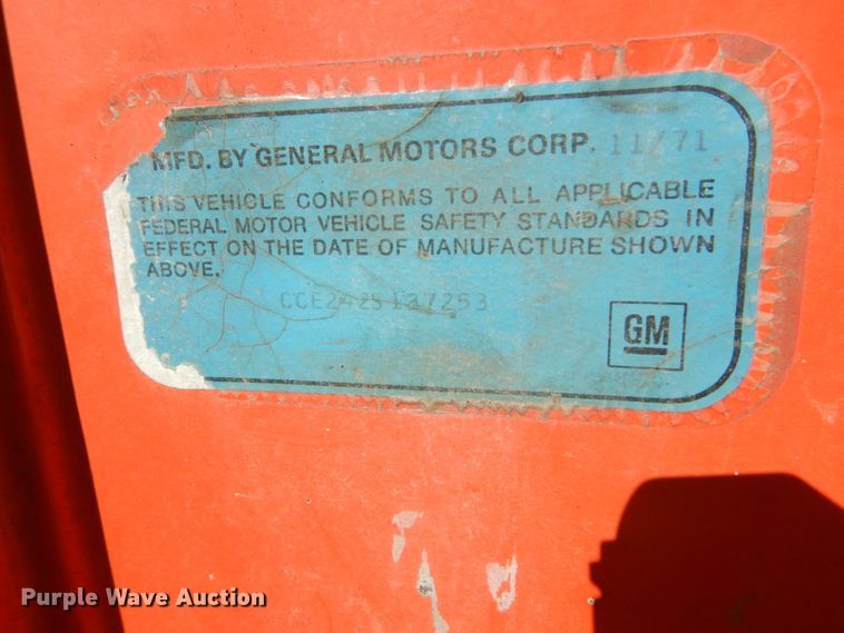 image for item GA9114 1972 Chevrolet C20  dump bed pickup truck