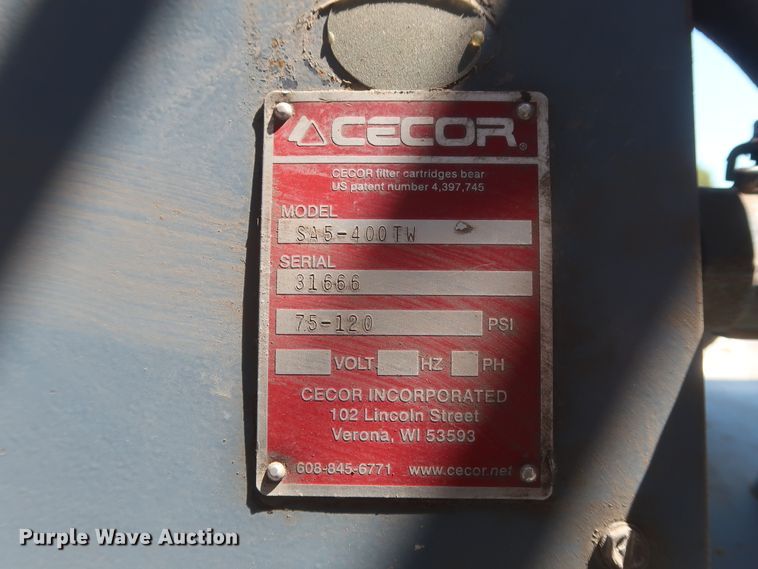 image for item GS9987 Cecor SA5-400TW vacuum tank
