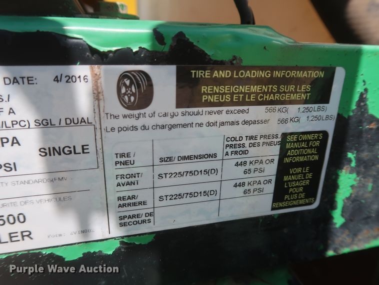 image for item GS9989 2006 Generac MWT500 tank trailer