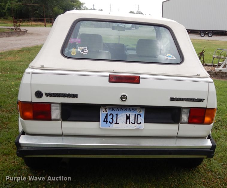image for item GT9341 1987 Volkswagen Cabriolet convertible