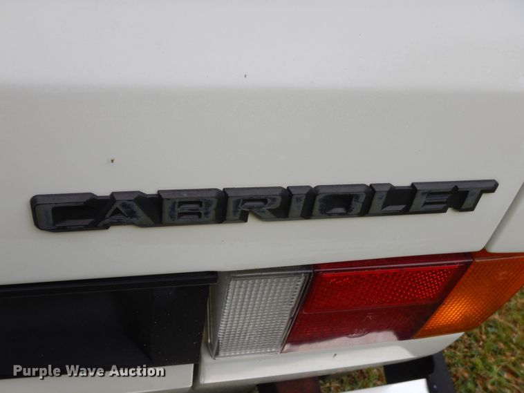 image for item GT9341 1987 Volkswagen Cabriolet convertible