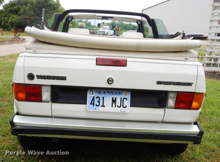 image for item GT9341 1987 Volkswagen Cabriolet convertible