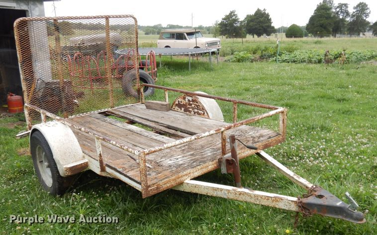 image for item GT9345 Shop built utility trailer