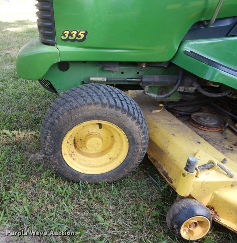 image for item GV9114 John Deere 335 lawn mower
